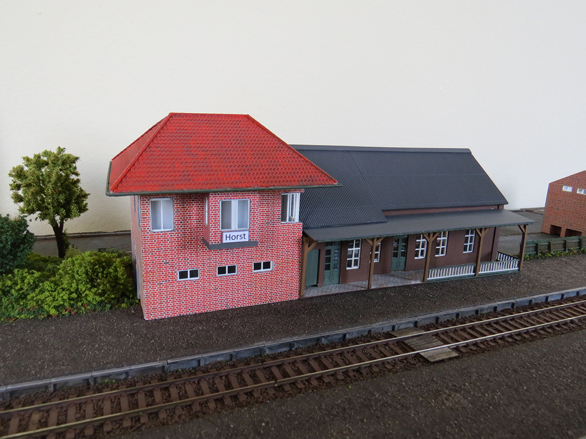Der alte Horster Bahnhof in 1:87