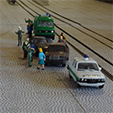MECHE - Das Faller Car System vor unserem Dammtor-Bahnhof